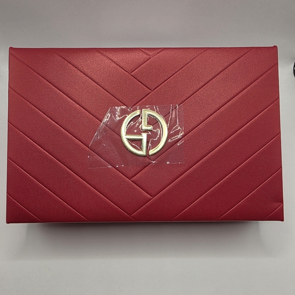 Giorgio Armani 6pc Red Makeup Brush Set & Case Athentic GWP - Picture 2 of 3